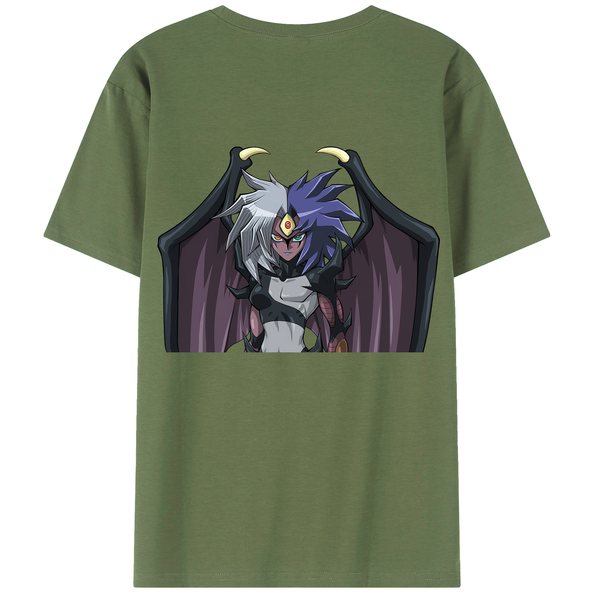 （画像用） 遊☆戯☆王 Yu-Gi-Oh! 綿100％ メンズ半袖Tシャツ（バックプリント） 通気性